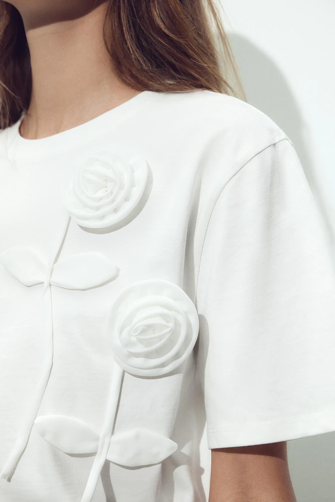 FLORAL VOLUME T-SHIRT