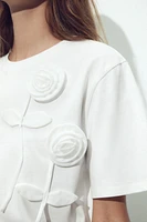 FLORAL VOLUME T-SHIRT