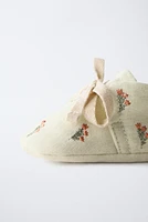 FLORAL COTTON BOOTIES