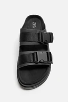 DOUBLE STRAP CHUNKY SANDALS