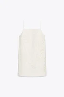 ZW COLLECTION EMBROIDERED LINEN DRESS
