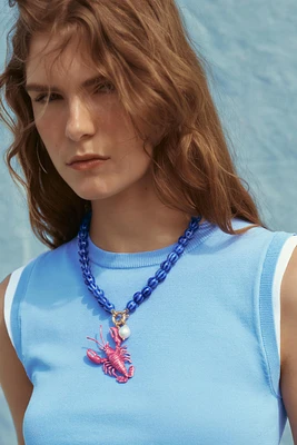 LOBSTER BEAD NECKLACE