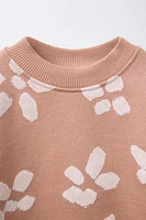 FLORAL PRINT SWEATSHIRT