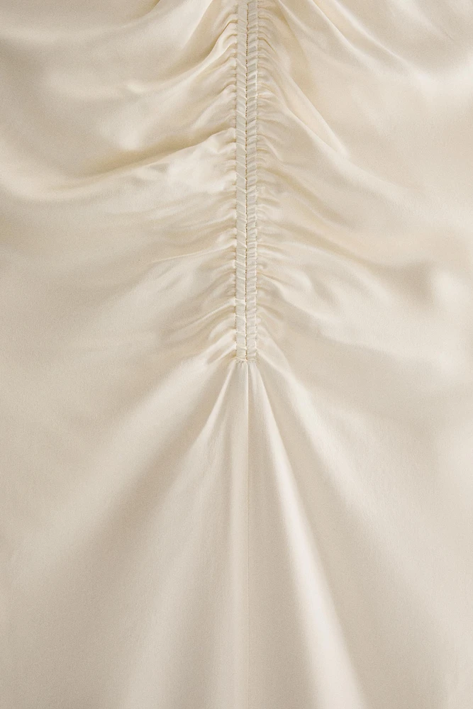 CHEMISE DE NUIT SOIE FRONCÉE