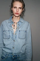 ZW COLLECTION DENIM OVERSHIRT