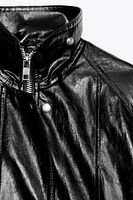 FAUX LEATHER JACKET ZW COLLECTION