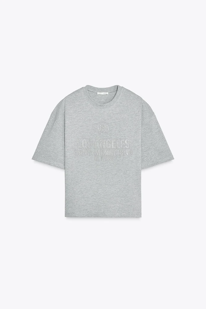 METALLIC THREAD PLUSH SWEATSHIRT