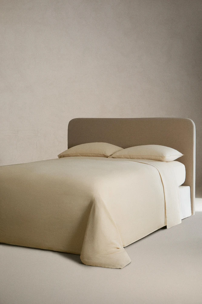 DRAP-HOUSSE LIN LAVÉ | 30 CM DE HAUT (140 GXM²)