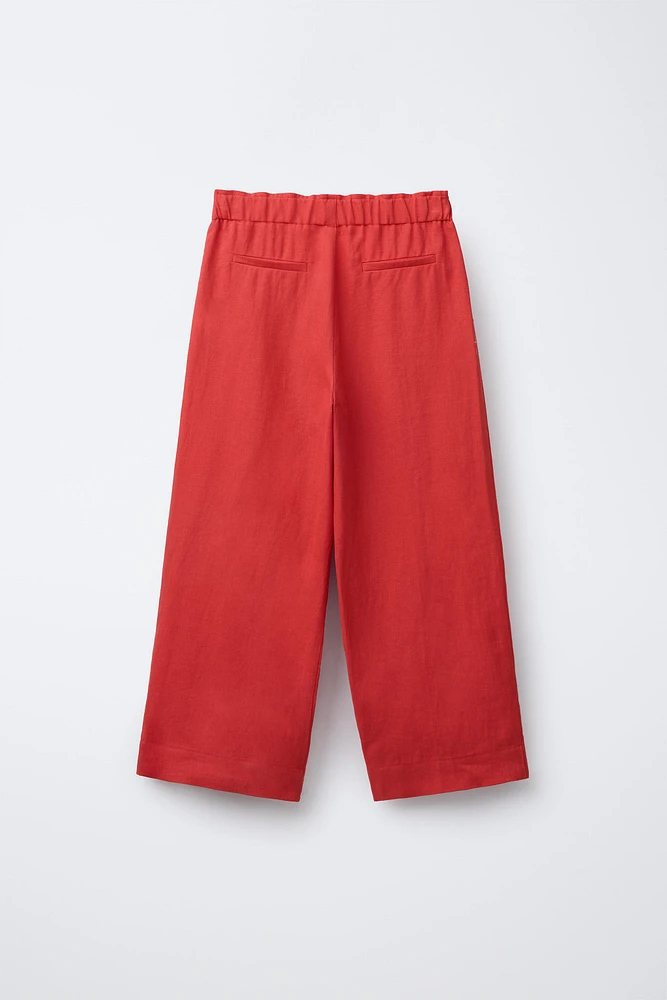PANTALON DROIT 100 % LIN