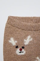 REINDEER KNIT PANTS