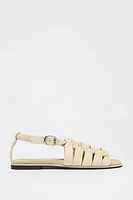 KNOTTED LEATHER SANDALS