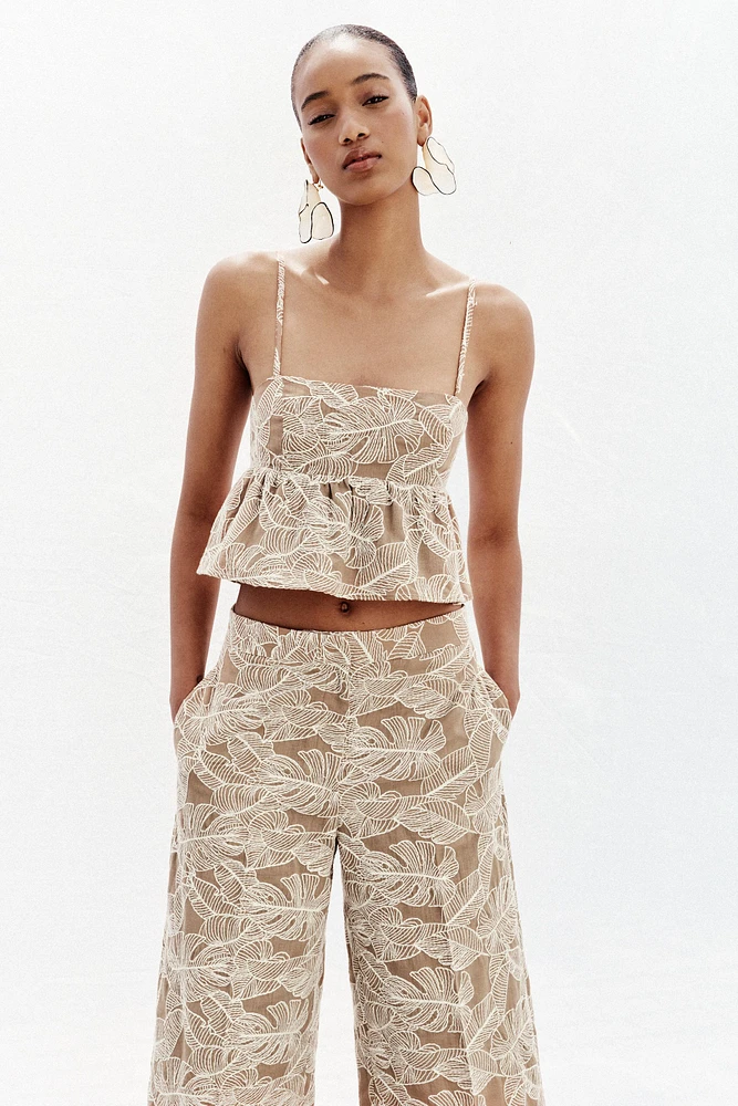 EMBROIDERED CULOTTES