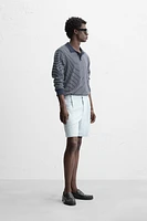 WASHED PLEATED SHORTS