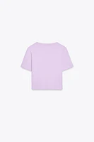 CROPPED STRETCH T-SHIRT