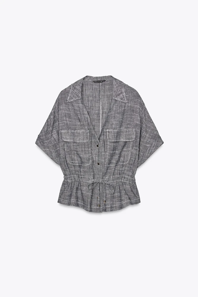 CHEMISE SAFARI AVEC LIN