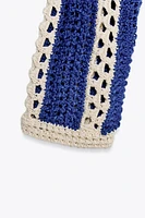 PULL COURT EN MAILLE CROCHET