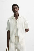 CHEMISE STRUCTURE À RAYURES