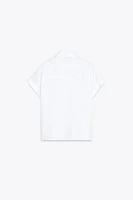 JEWEL COLLAR POPLIN SHIRT