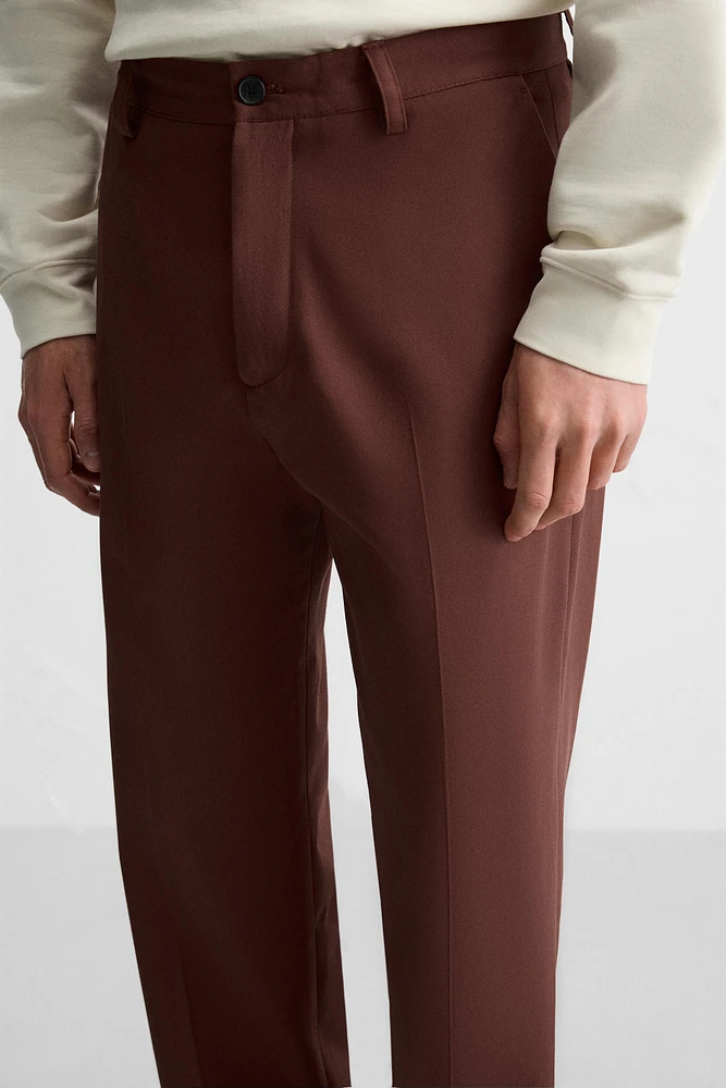 PANTALON À TEXTURE TWILL