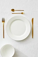 RIMMED BONE CHINA DINNER PLATE