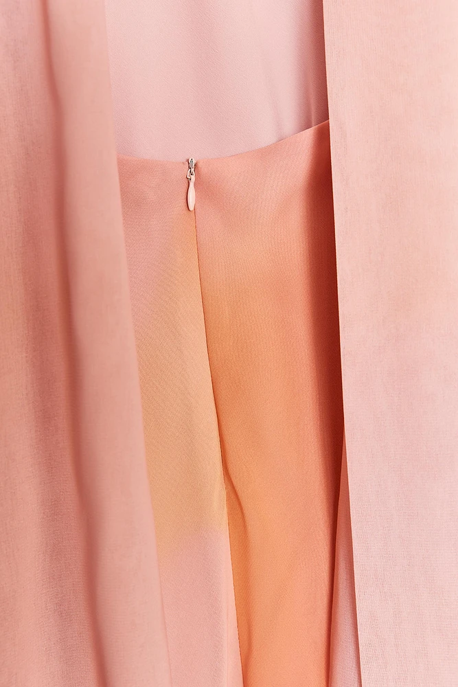 ROBE LONGUE IMPRIMÉE FOULARD