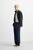 PANTALON 100 % LIN CEINTURE