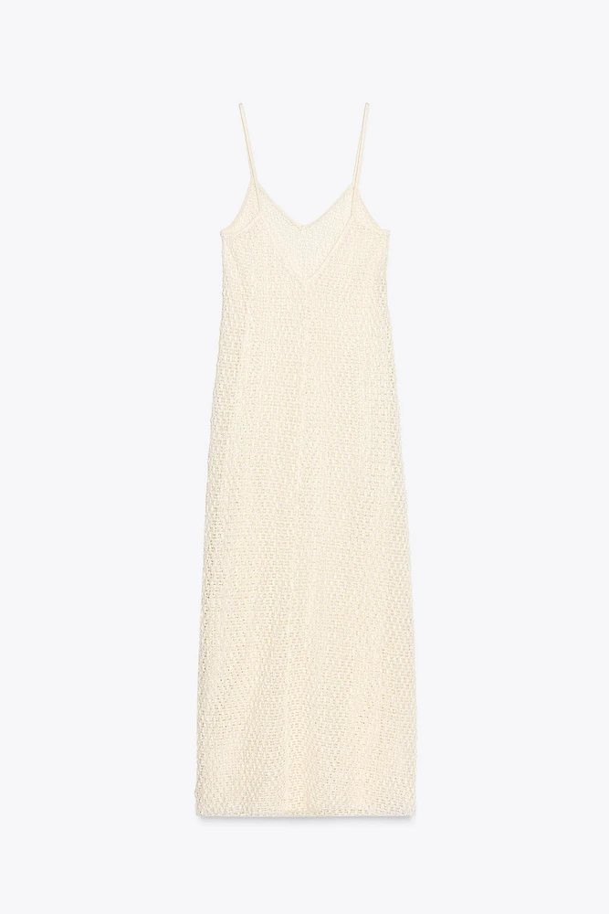CROCHET STRAPPY DRESS
