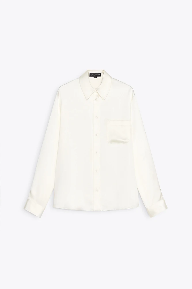 SATIN REGULAR FIT SHIRT