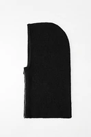 RIBBED BALACLAVA WITH ZIPPER