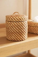 KIDS’ RATTAN HAMPER WITH LID