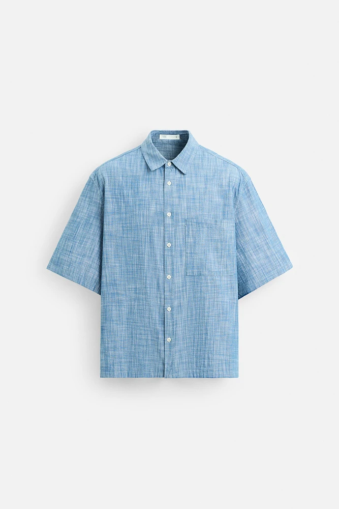 CHEMISE STRUCTURÉE CONTRASTE