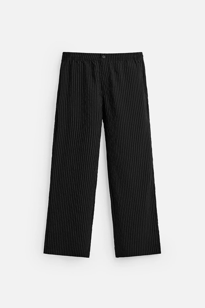 PANTALON FLUIDE À RAYURES