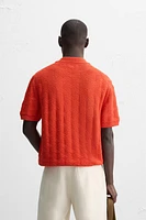 DIAMOND KNIT POLO SHIRT