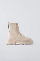 ECRU ANKLE BOOTS