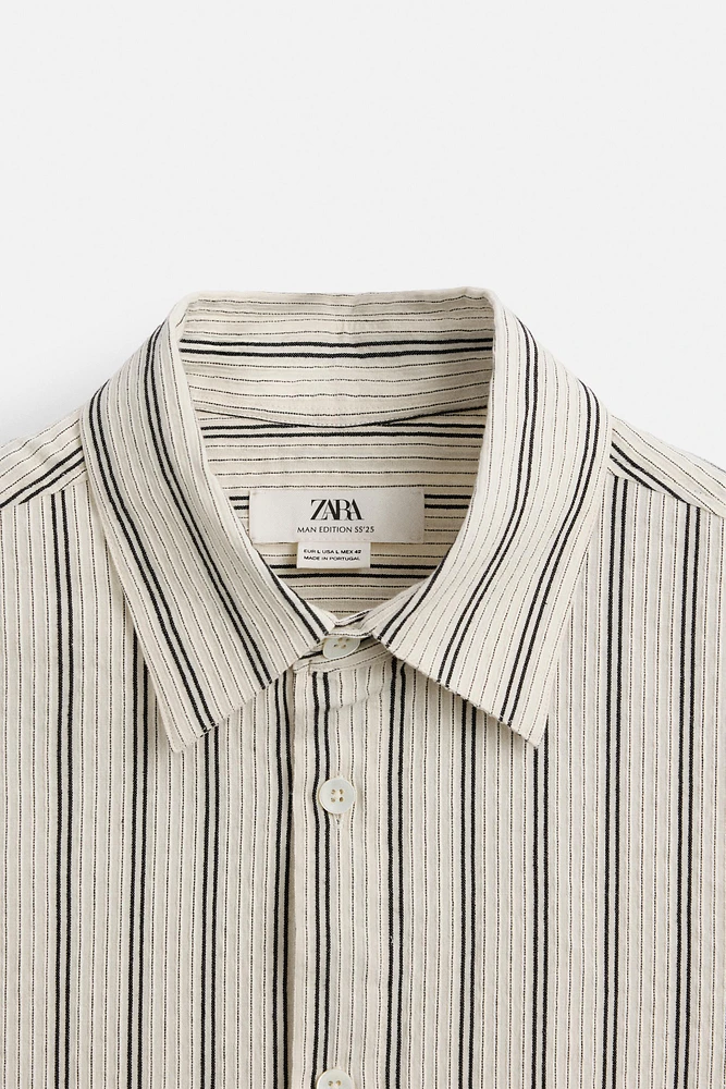 CHEMISE EN JACQUARD À RAYURES ÉDITION LIMITÉE