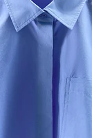 CHEMISE COURTE EN POPELINE