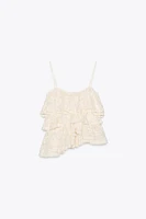 TOP VOLANTS DENTELLE