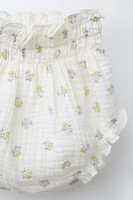 CULOTTE TEXTURÉE À FLEURS