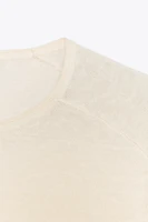 LINEN BLEND KNIT SWEATER