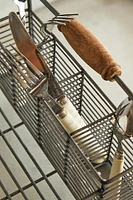 IRON AND ACACIA WOOD DISH RACK