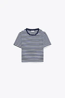 CROPPED STRETCH T-SHIRT