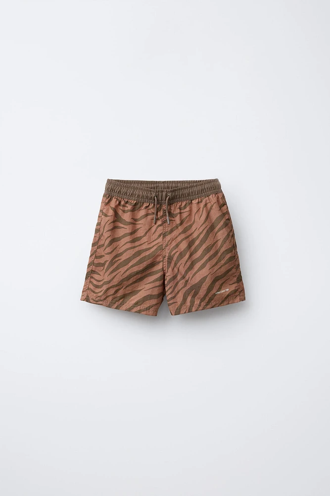 6-14 ANS/ SHORT DE BAIN ANIMAL PRINT