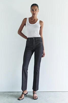 ZW COLLECTION HIGH RISE BOOTCUT CROPPED JEANS