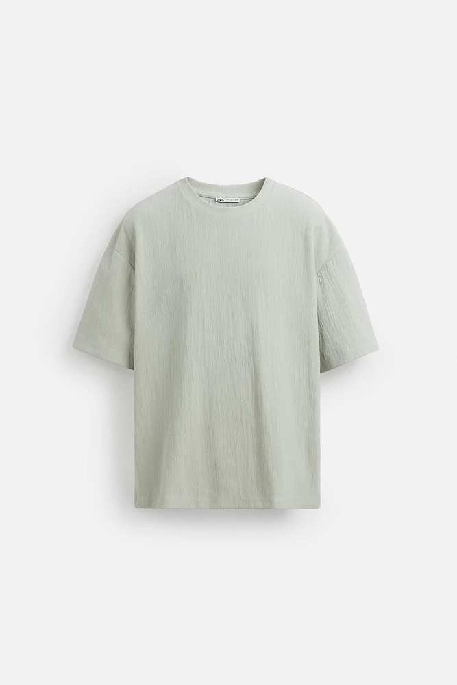 RELAXED FIT STRUCTURED T-SHIRT
