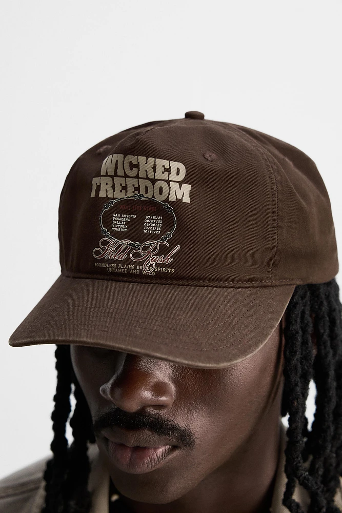 WASHED PRINT CAP
