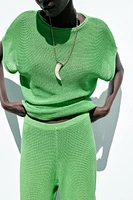 WIDE SLEEVE KNIT TOP