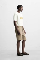CONTRAST PRINT T-SHIRT