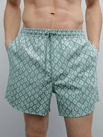 Short de bain imprimé