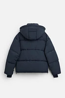 HOODED QUILTED JACKET