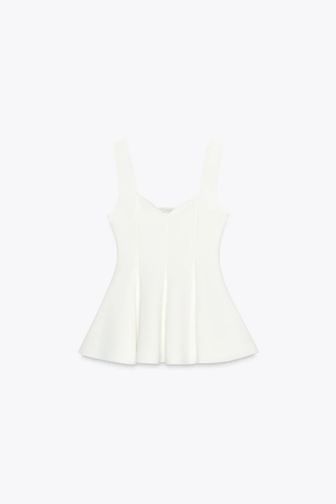 TOP PÉPLUM STRETCH